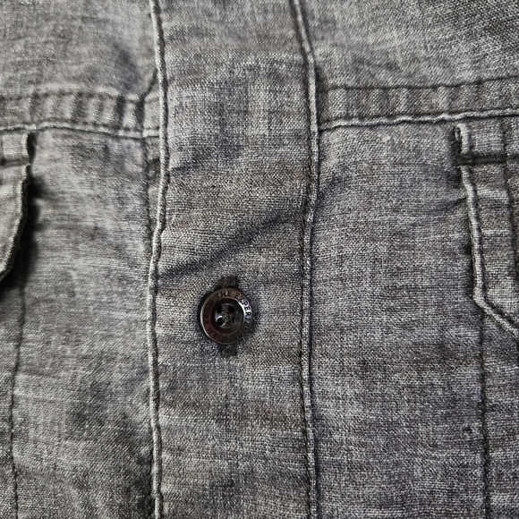 PRANA Black Shirt S SML Button Up Shirt Two Pocket Long Sleeve - Picture 13 of 15